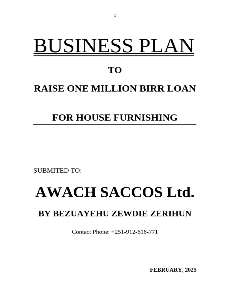 Bizuayehu Awach-2025 One Million | PDF | Expense | Taxes