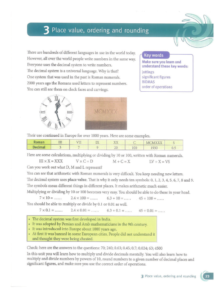 Cambridge Checkpoint Mathematics Course Book-Grade 9 - Chapter 3 | PDF