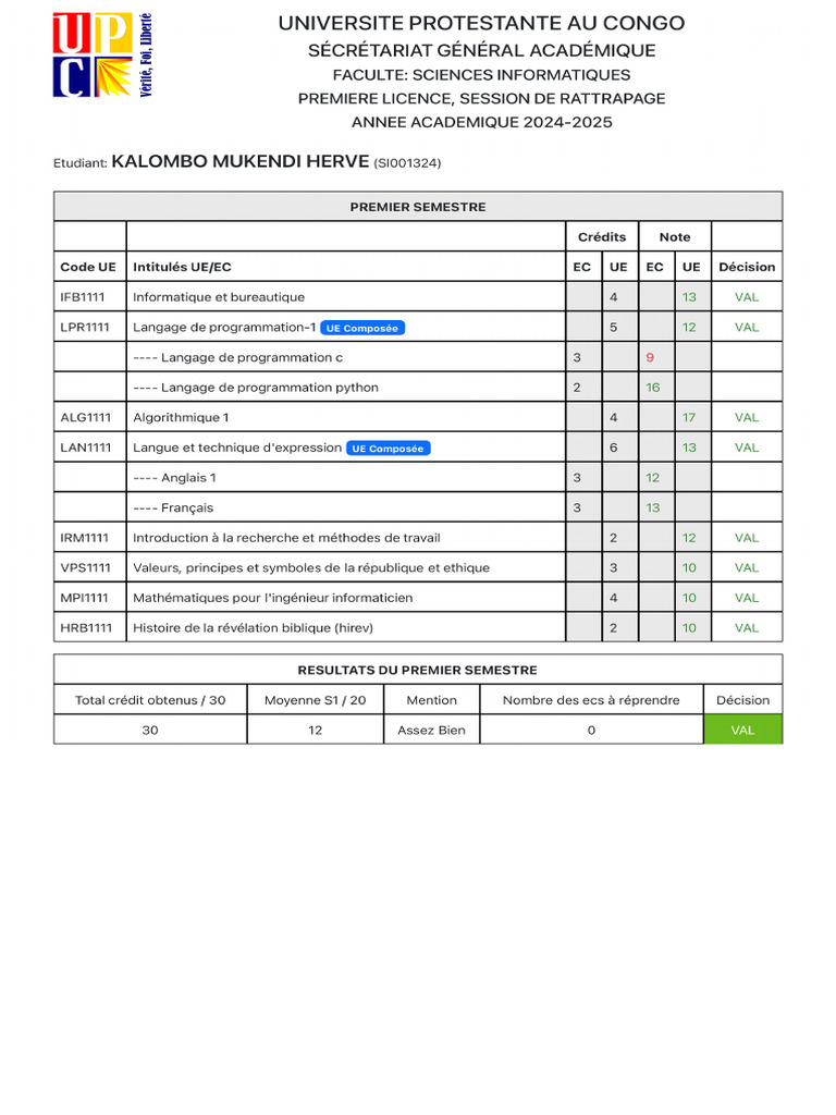 Mes Resultats Sur Cisnet | PDF