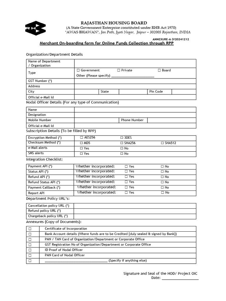 RPP-Collection-BankAccountDetails-Form (For New Schemes) | PDF | Debit ...