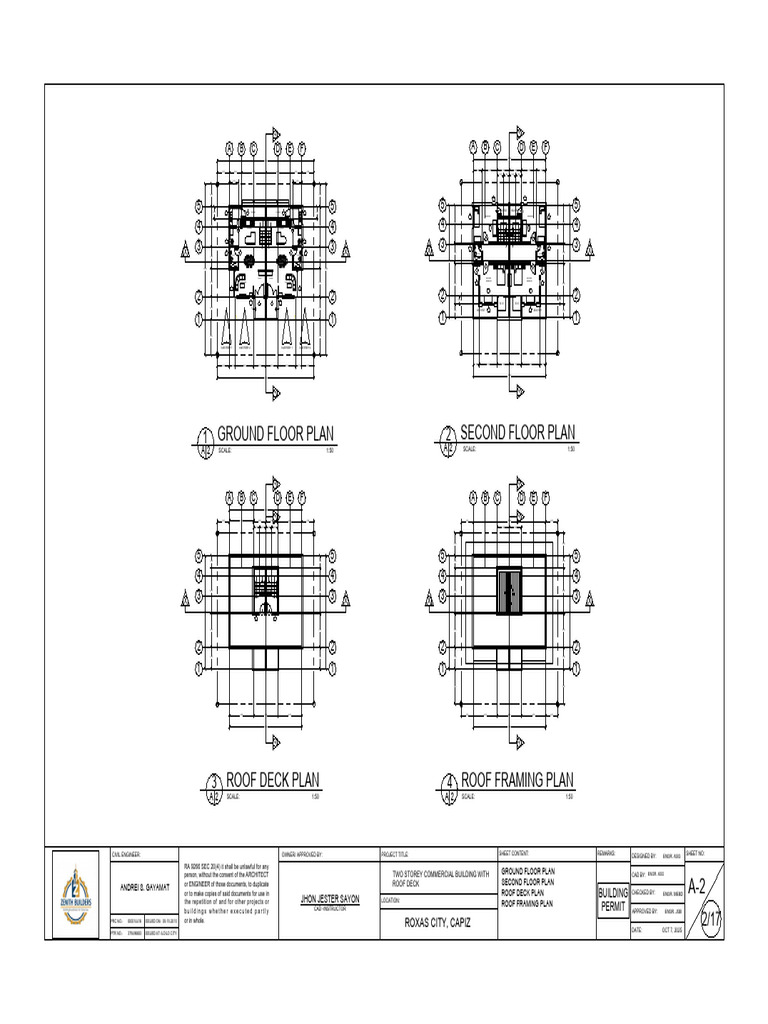 Floor Plan For 2 Sto Comm BLDG | PDF