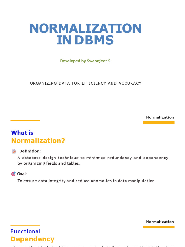 Normalization of Data in Data Analysis | PDF | Databases | Data ...