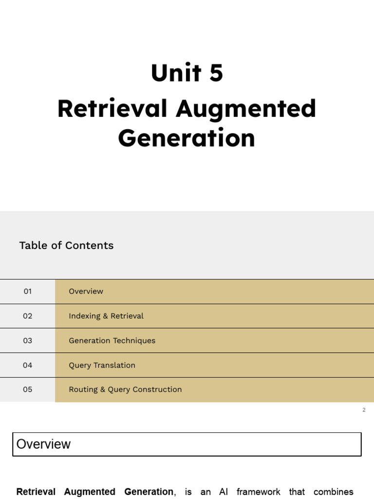 Unit 5 - Retrieval Augmented Generation | PDF | Information Retrieval ...