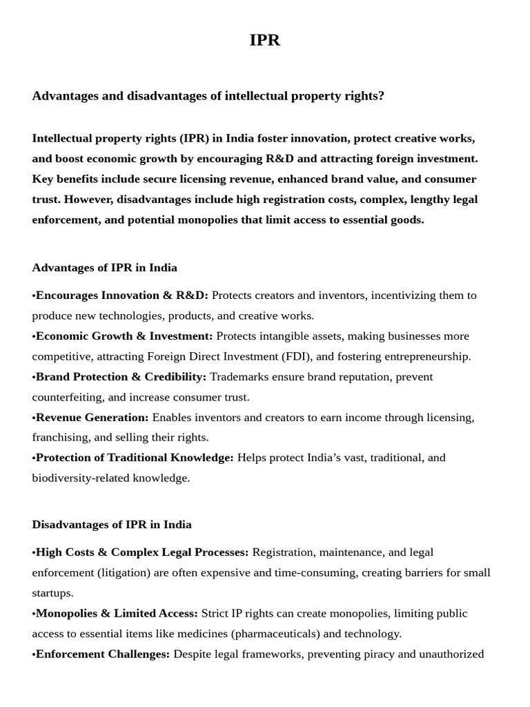 IPR Internals | PDF | Copyright | Intellectual Property