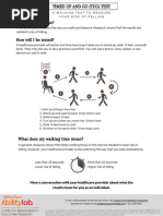 2 Minute Walk Test Instructions | PDF
