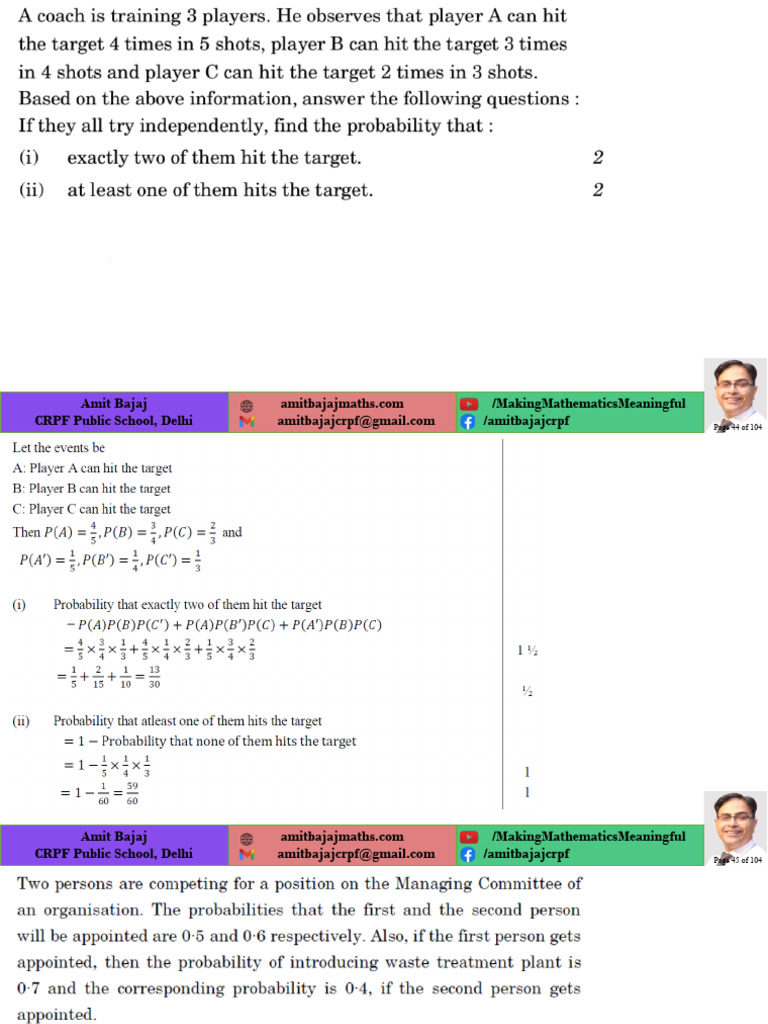 Probability- Case Study | PDF