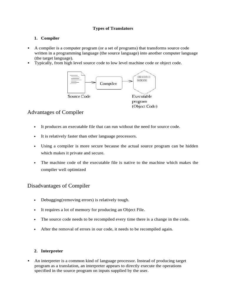 Types of Translators | PDF | Compiler | Assembly Language