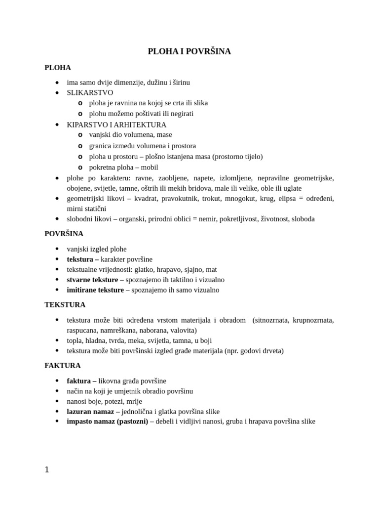 6.ploha I Površina | PDF