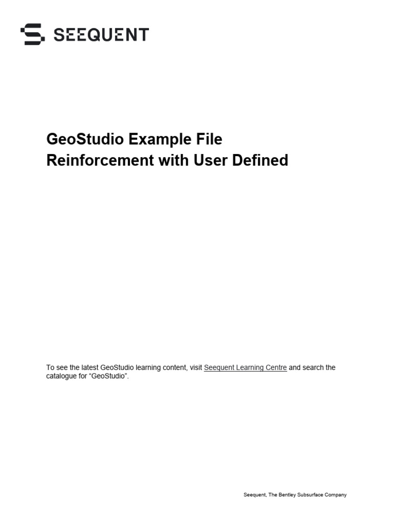 Reinforcement With User Defined | PDF | Stress (Mechanics) | Mechanics