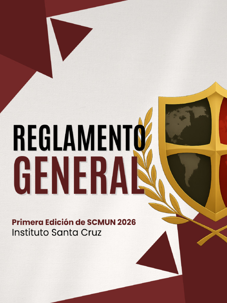 Reglamento General de Procedimientos de SCMUN 2026 | PDF | Votación ...
