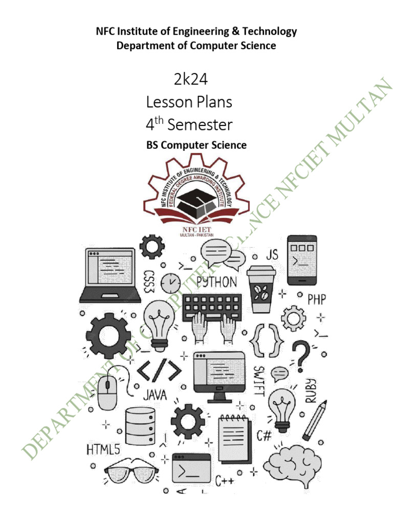 Lesson Plan 2k24 Cs 01 | PDF | Databases | Microsoft Sql Server