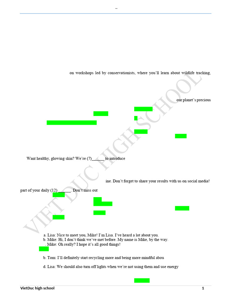 2025 Practice Tests Grade 12 Keys 1 | PDF | Artificial Intelligence ...