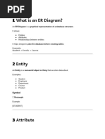 E-R Diagram Symbols and Guidelines | PDF