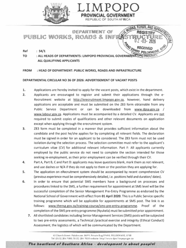 Departmental Circular No 36 of 2026 (1) - 044027 | PDF