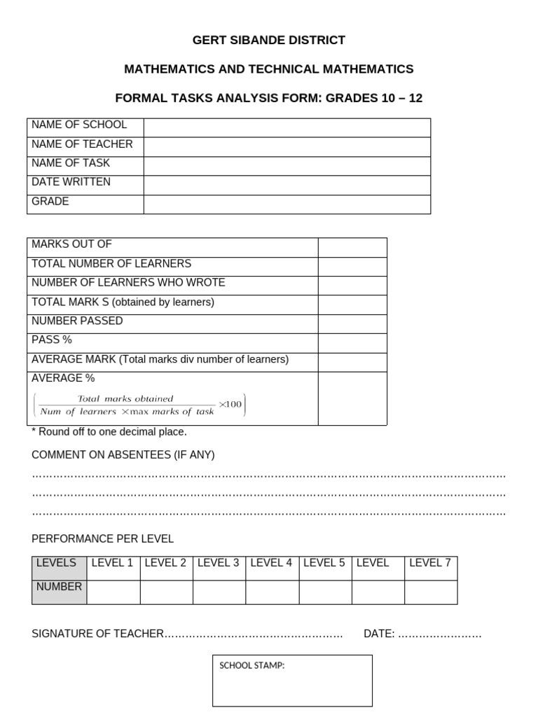 Analysis Form | PDF