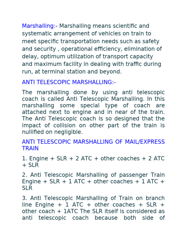 Marshalling | PDF | Train | Petroleum