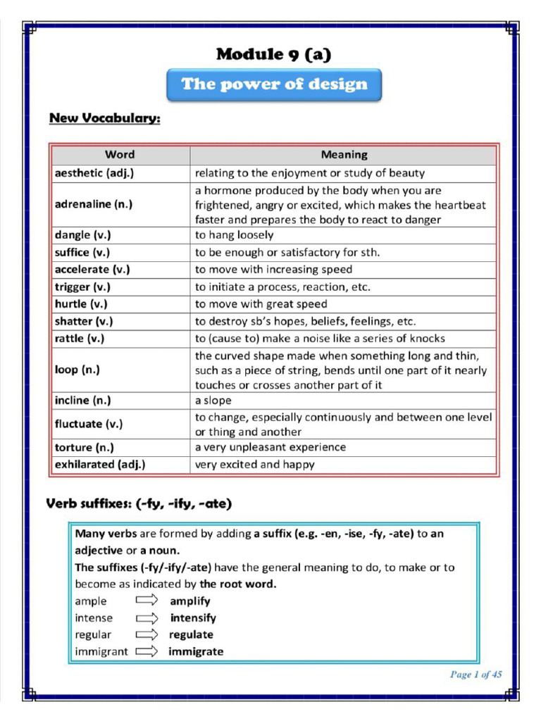 Module 9 Secondary 2 | PDF