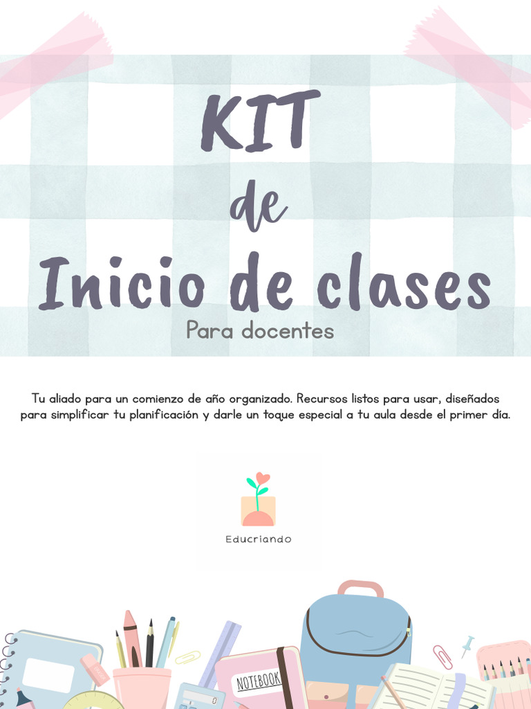 Kit de Inicio de Clases | PDF