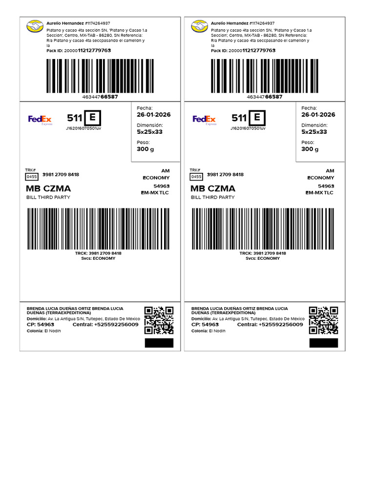 Shipment Labels 260126171228 | PDF