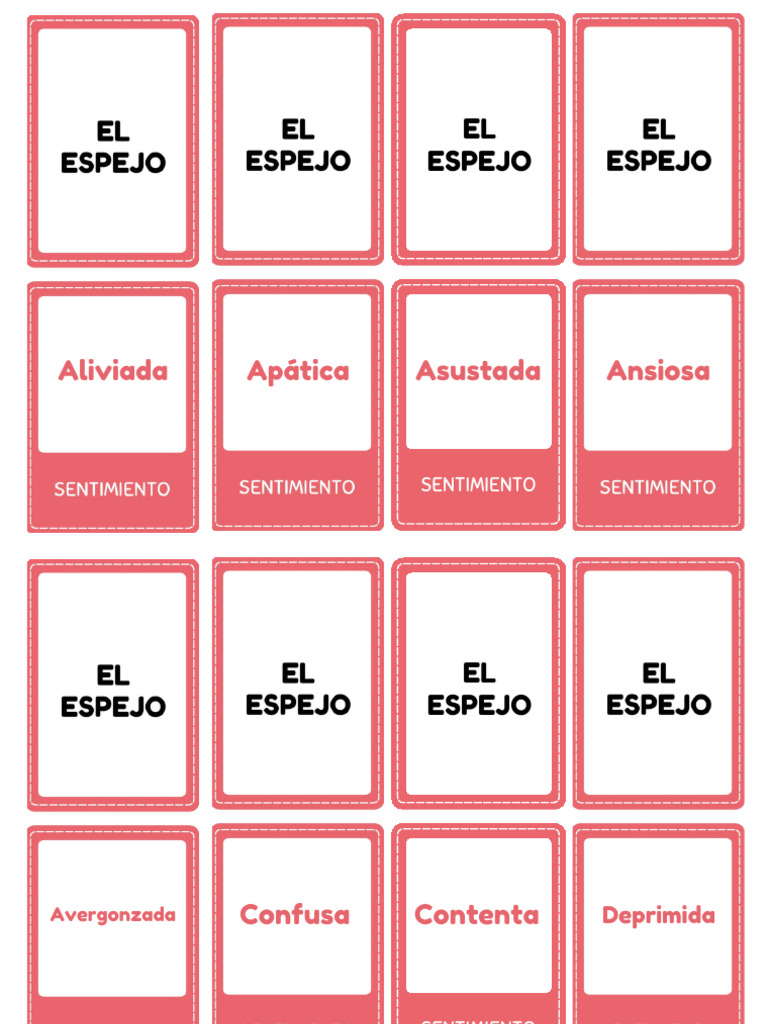 Push and Pull Words Flashcard | PDF | Sicología | Las emociones
