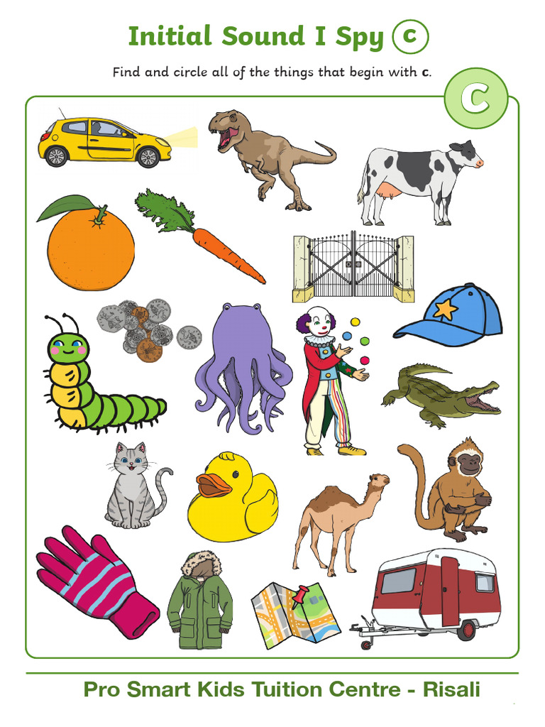 Initial Sound I Spy C | PDF