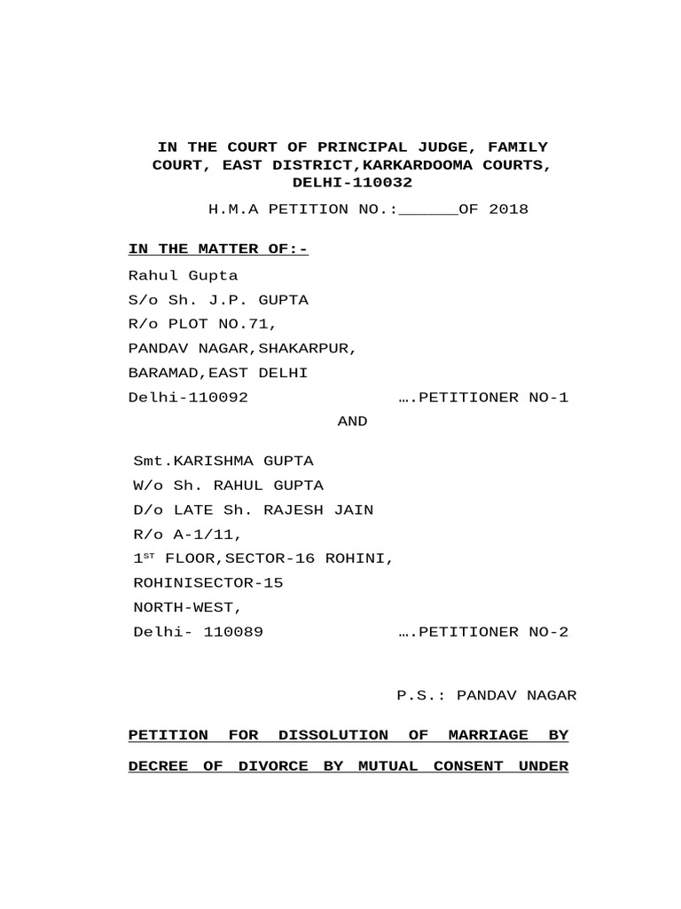 13 B 1 Rahul | PDF | Affidavit | Marriage