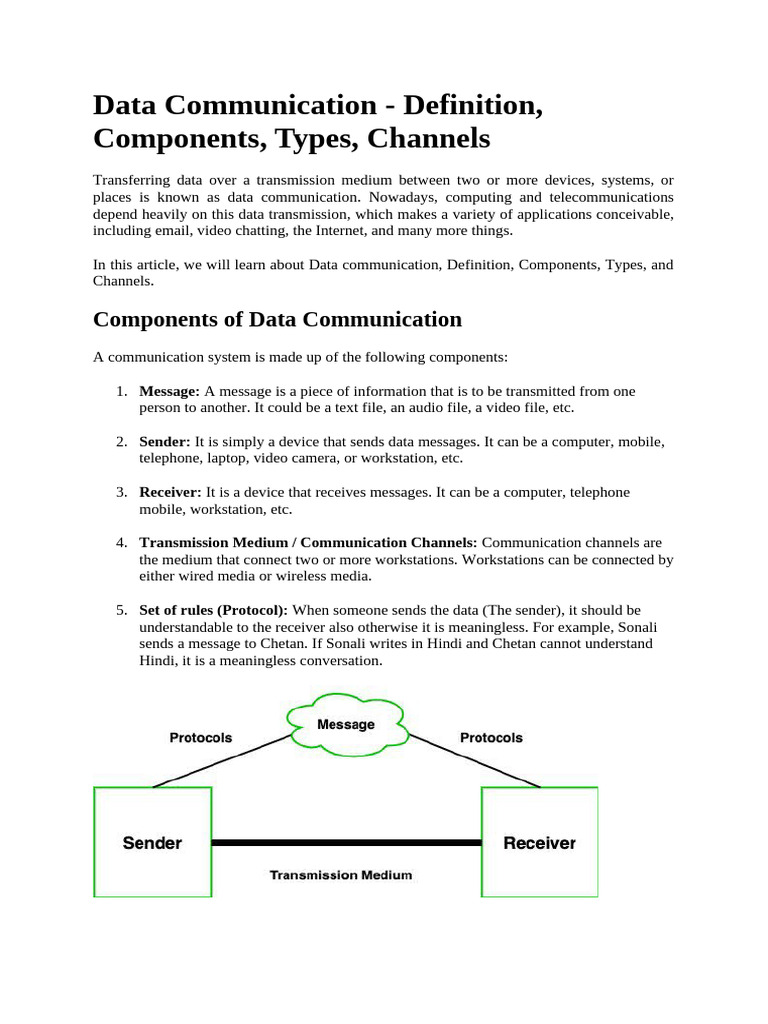 Data Communication | PDF | Computer Network | Network Topology
