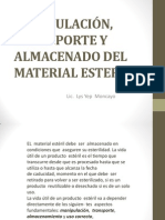 MANIPULACIÓN, TRANSPORTE Y ALMACENADO DEL MATERIAL ESTERIL