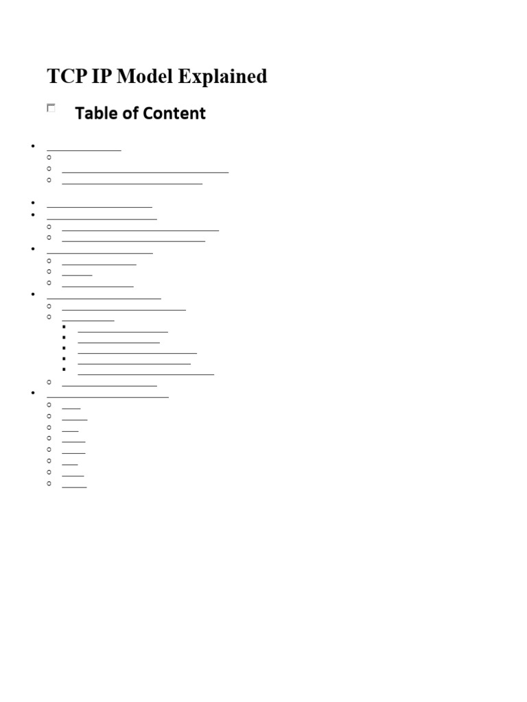 TCP IP Model Explained | PDF | Transmission Control Protocol | Internet ...