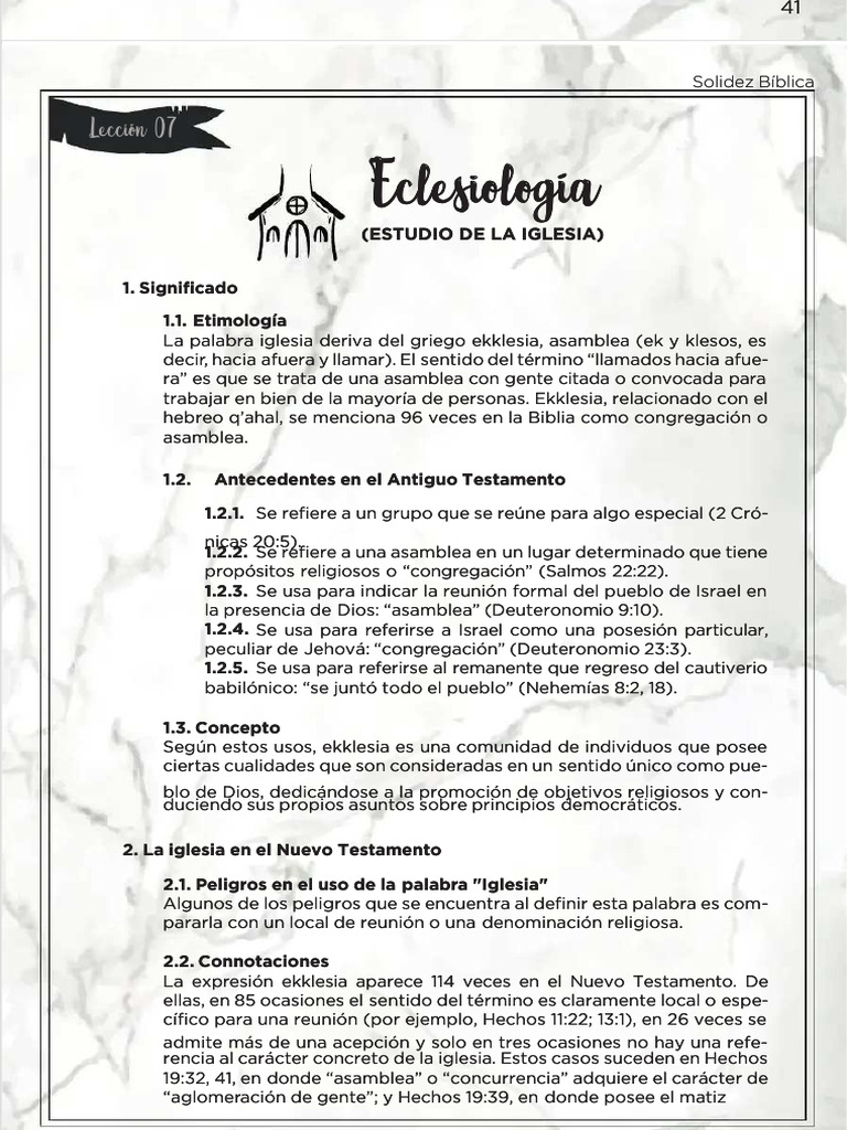 9 - Eclesiología | PDF | Cristo (título) | Iglesia cristiana