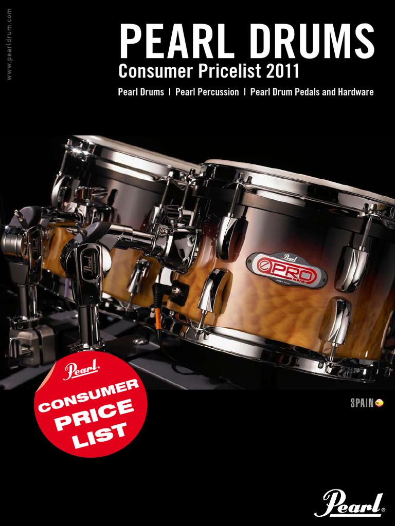 Pearl Drums | PDF | Tamborileo | Instrumentos de percusión