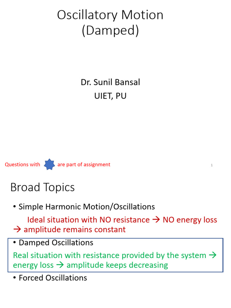 Damped | PDF | Damping | Mechanics
