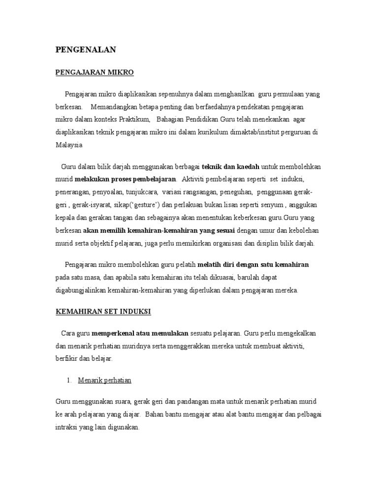 Pengajaran Mikro Pdf