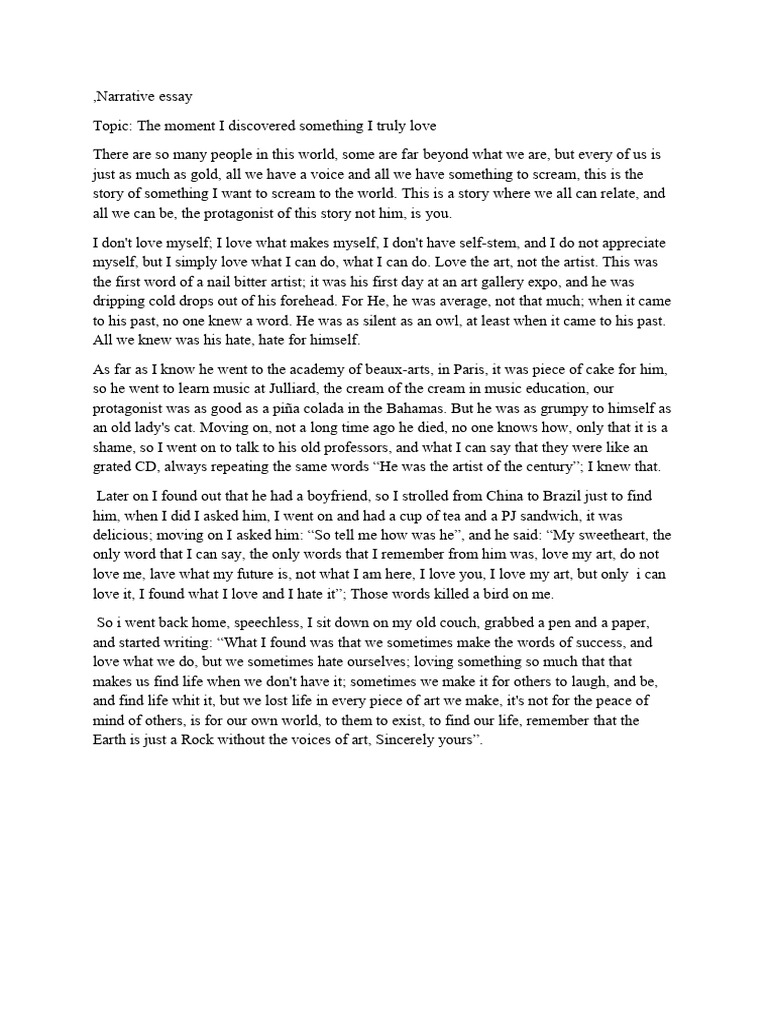 Narrative Easey | PDF