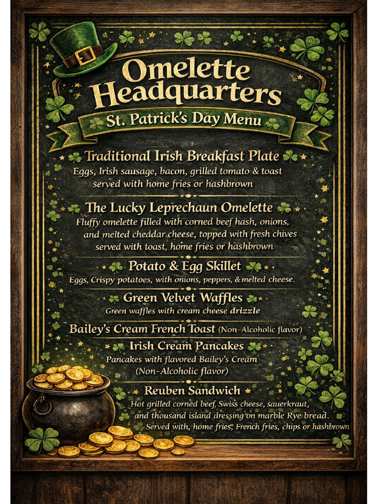 Patrick Day Menu | PDF