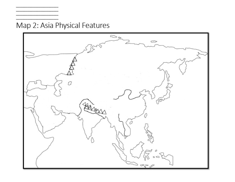 Asia Physical Map | PDF