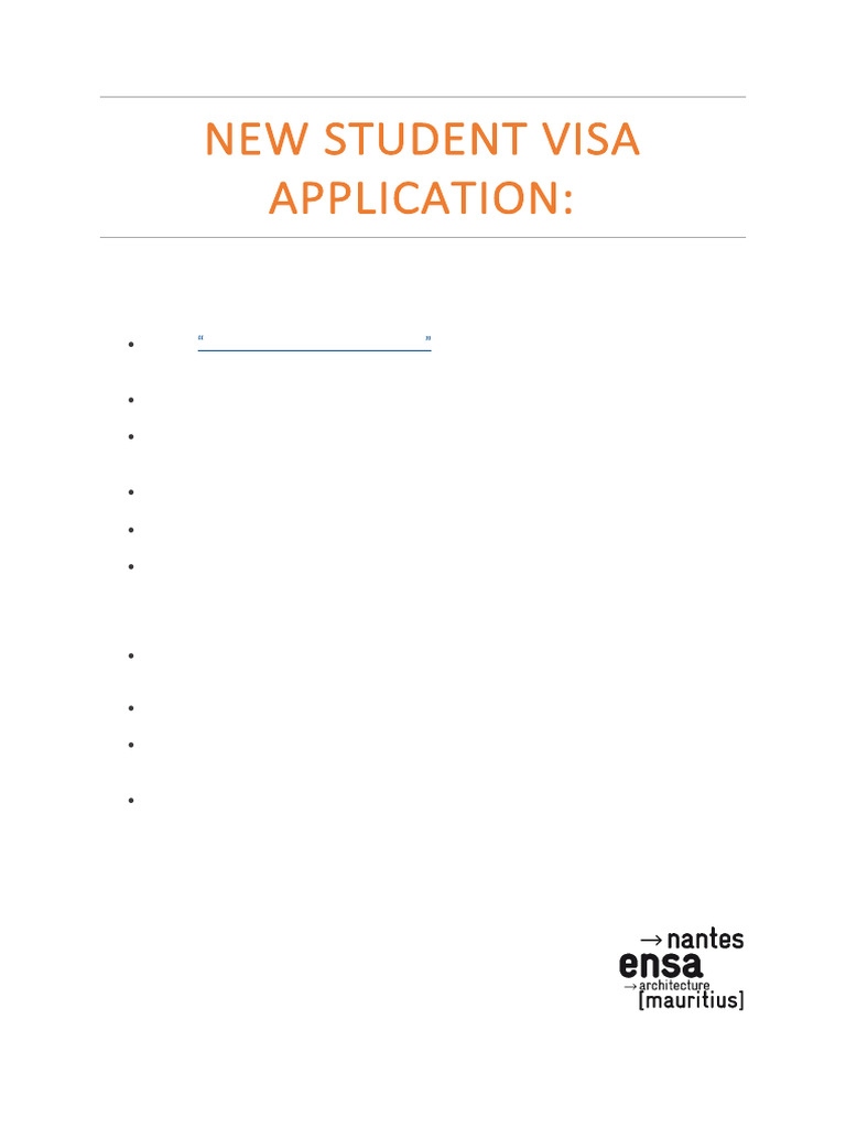 Student Visa Documents | PDF