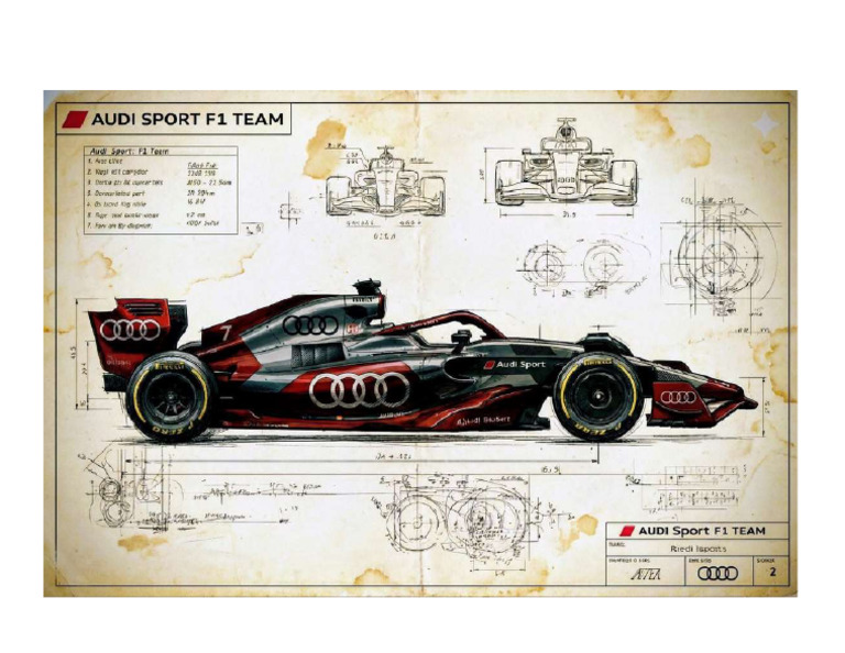 Drawing Audi Sport f1 | PDF