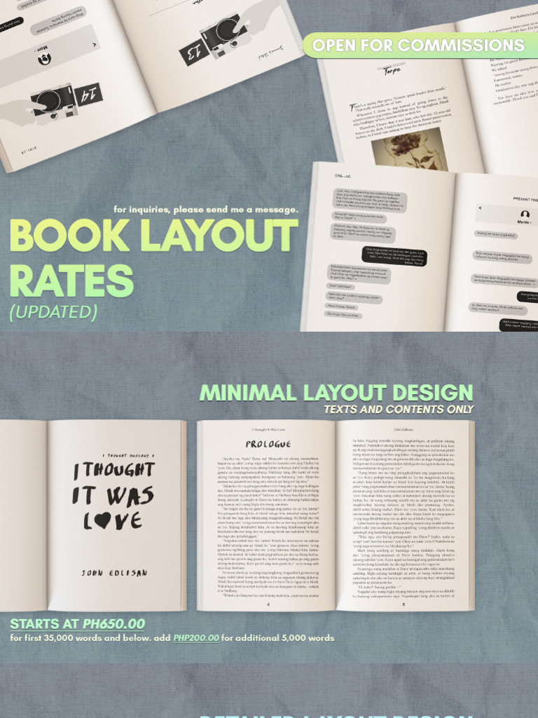 Book Layout Rates For January 2025 | PDF