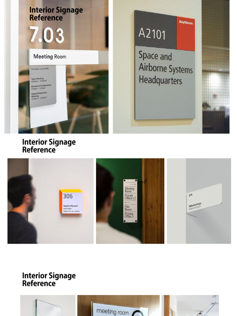 Signage Reference 19112024 | PDF