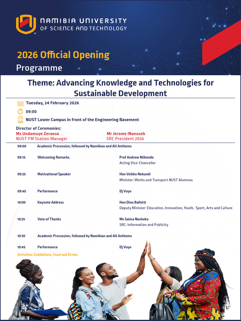 Final 2026 Official Opening Programme | PDF