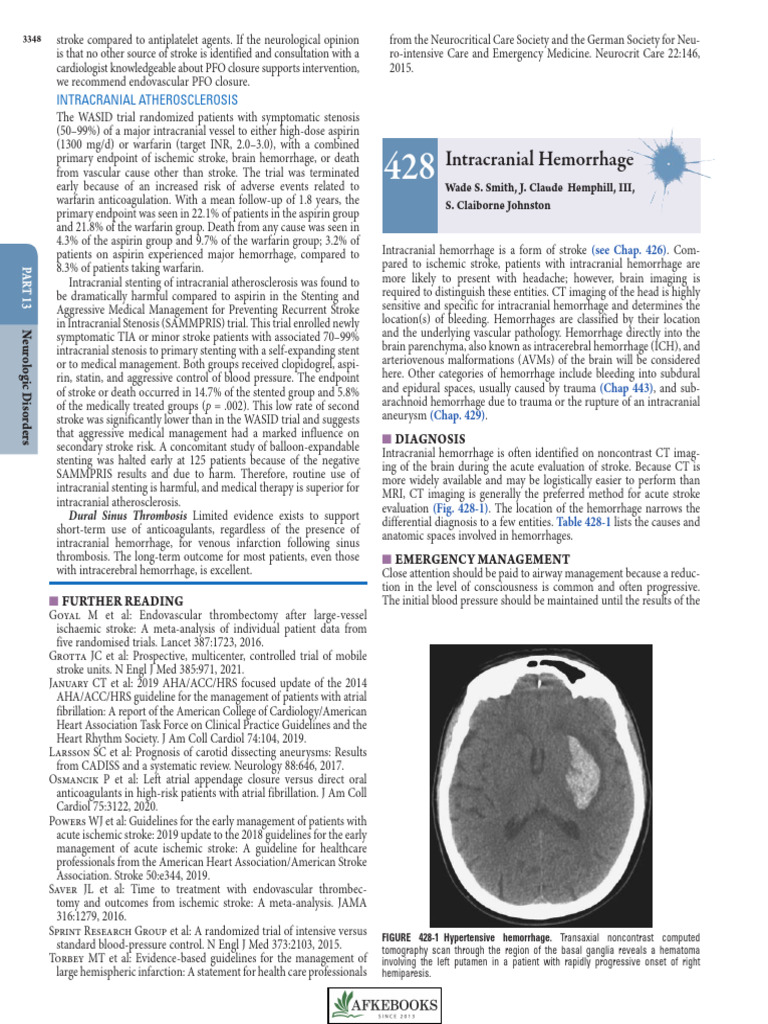 Intracranial Hemorrhage | PDF | Stroke | Hypertension