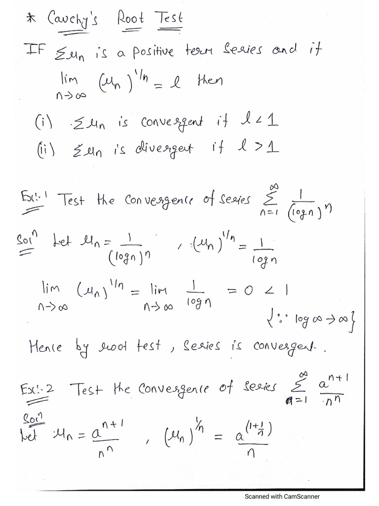 4 Root Test | PDF