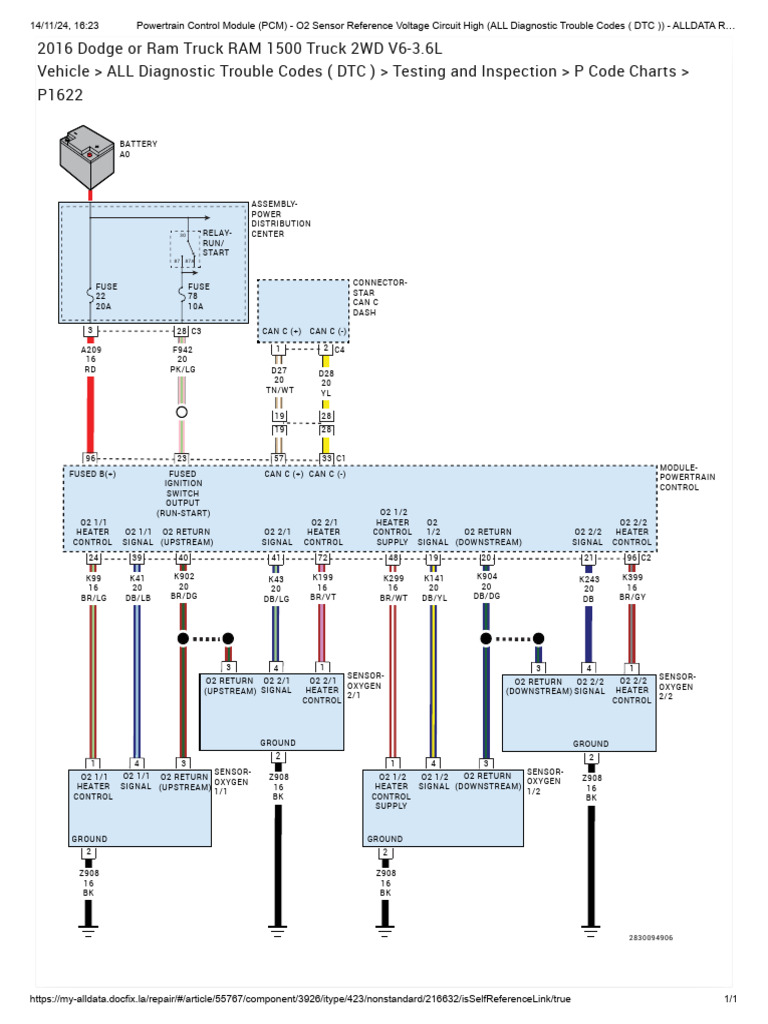 Powertrain Control Module (PCM) - O2 Sensor Reference Voltage Circuit ...