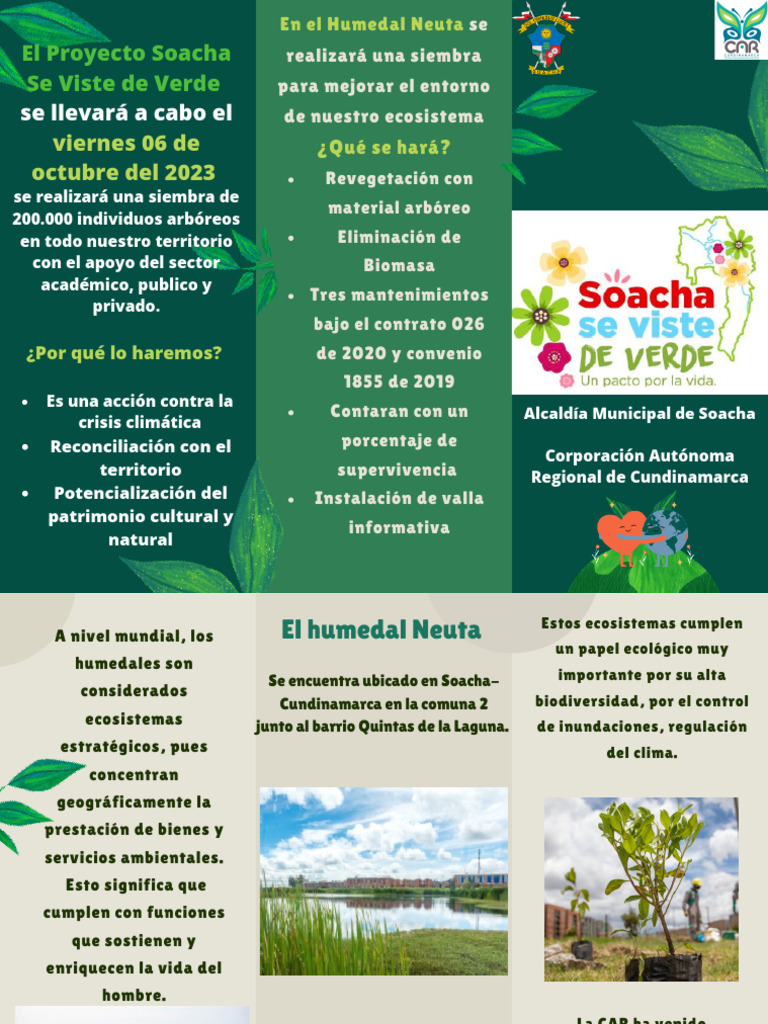 Folleto Humedal Neuta | PDF | Humedal | Entorno natural