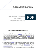 Historia Clinica Psiquiatrica, Entrevista Psiquiaqtrica