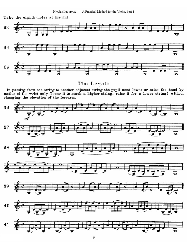 Metodo de Violino Laoureux 1 | PDF
