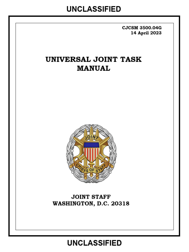 Joint Task Manual | PDF | Military Intelligence | Military