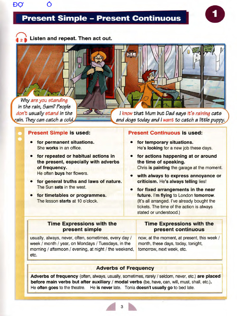 Present Simple and Present Continuous | PDF | Languages | Foreign ...