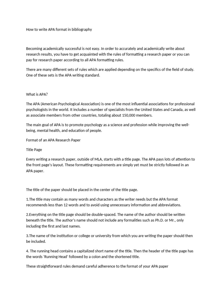 How to write APA | PDF | American Psychological Association | Apa Style